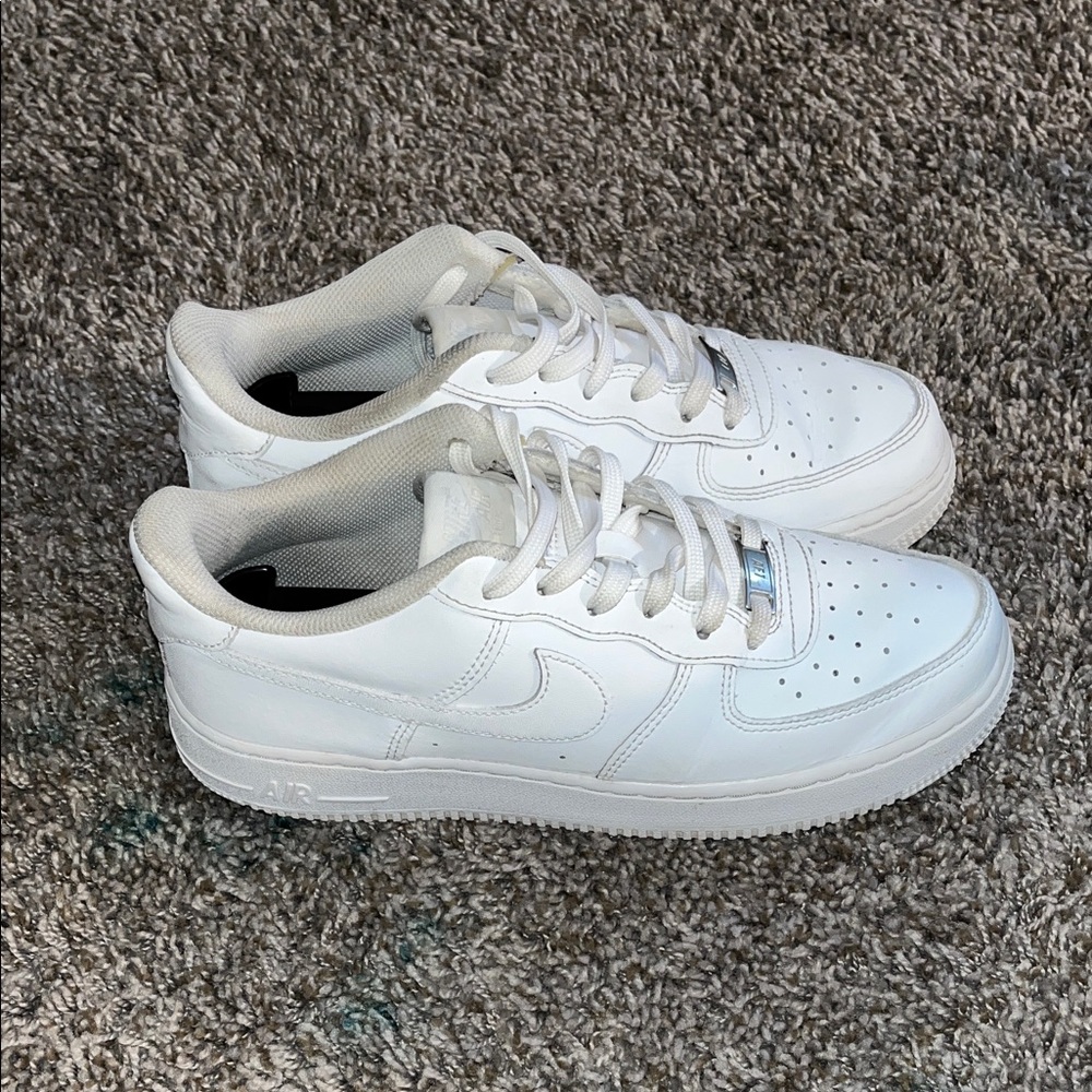 Nike Air Force One White Sneakers - Picture 6 of 10